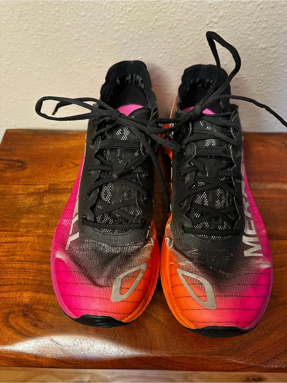 Merrell Black with Pink-to-Orange Gradient Running Shoes